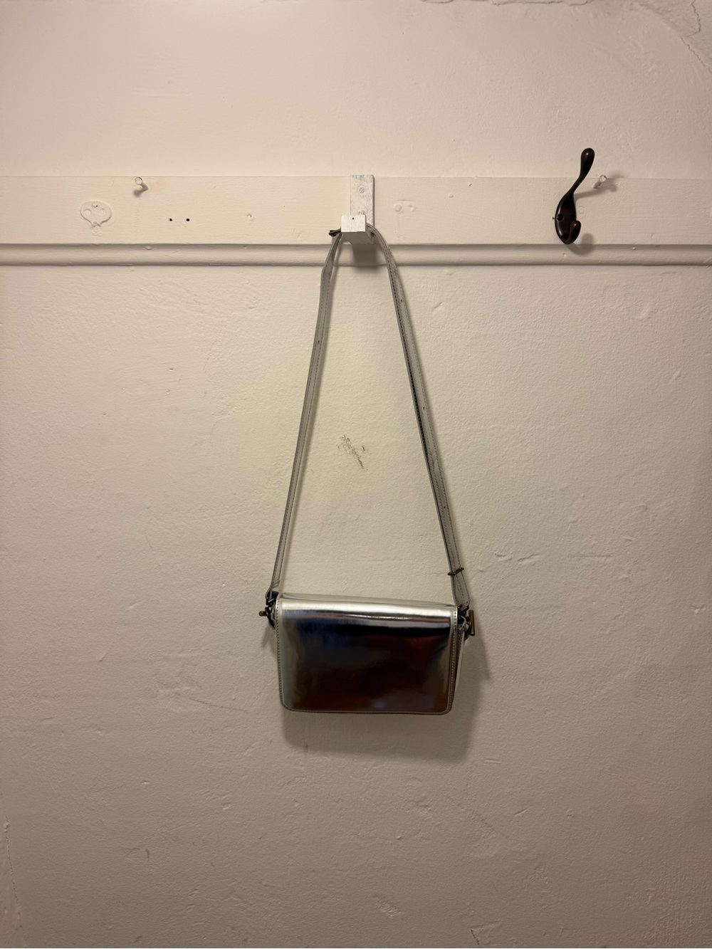 Madewell Metallic Silver Crossbody Bag for Women